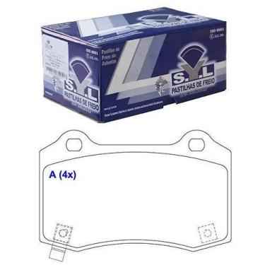 Imagem de Pastilha De Freio Traseira - Sistema Brembo - GRAND CHEROKEE 06 - SYL2