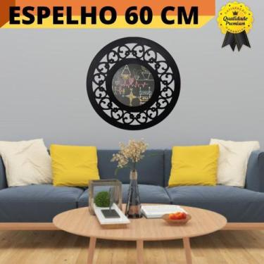 Imagem de Espelho de Parede em madeira Modelo exclusivo Redondo S01 - CARIOCA AR