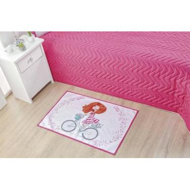 Imagem de Tapete Infantil Estampa Exclusiva Base Emborrachada - Casa Artuz, Bike