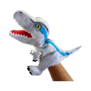 Imagem de Fantoche De Mão De Dinossauro Brinquedos De Pelúcia Triceratops Tirano