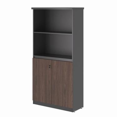 Imagem de Estante Com 3 Prateleiras Safira Freijo Preto