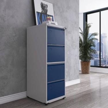 Imagem de Gaveteiro Arquivo de Aço 4 Gavetas Of04sltcm - Pandin Móveis