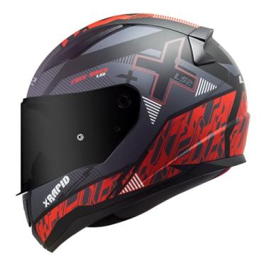 Imagem de Capacete Masculino Ls2 FF353 Xtreet Vermelho Esportivo Moto (56)