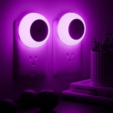 Imagem de fesnne Luz Noturna, Luzes Que Se Conectam À Parede, Sensor Do Anoitecer Ao Amanhecer, Led Rosa De 0,5 W, Pacote Com 2 Noturnas Para Adultos, Quarto, Banheiro, Corredor, Cozinha