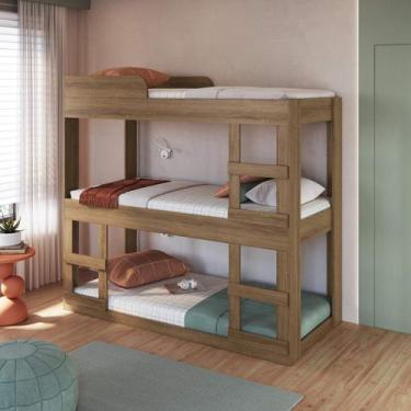 Imagem de Cama Treliche de Solteiro Sem Colchão BE6080 Évora Art In Móveis, Mel