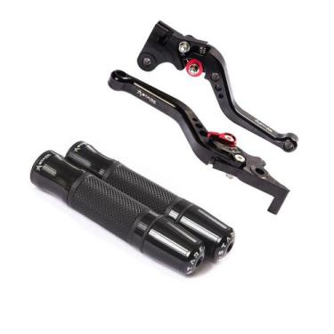 Imagem de Kit Manopla Esportiva Manete Alumínio Resistente Pop 100 110 - Stark R