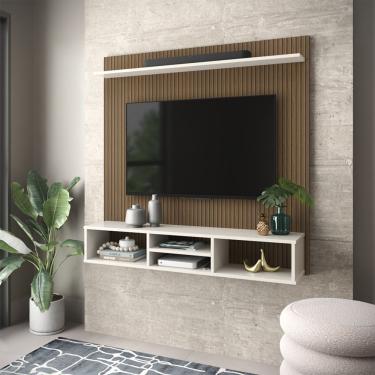 Imagem de Painel Home Everest Ripado Para Tv Até 50 Polegadas - Off White