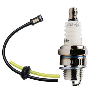 Imagem de Kit Manutenção Roçadeira 43cc 52cc / Motosserra – Vela + Mangueira com Filtro + tampão de vedação