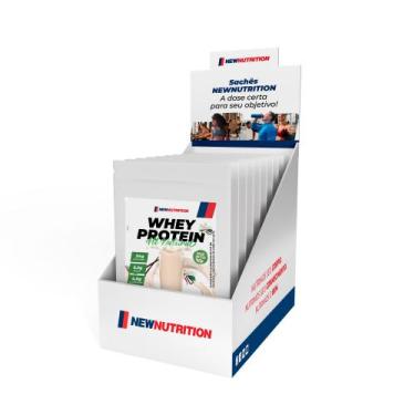 Imagem de Display com 10 Sachês Whey Protein Concentrado All Natural 30g Baunilh