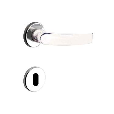 Imagem de Fechadura 55mm Interna Mz950 Roseta Cromada - Papaiz, Cromado