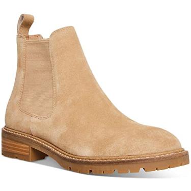 Imagem de Steve Madden Botas Leopold Chelsea Femininas, Camurça bege, 6