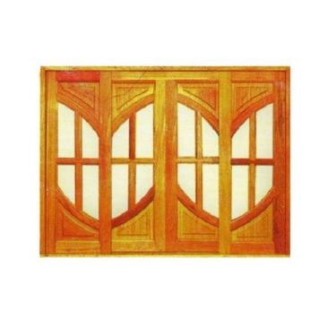 Imagem de Janela de Correr Putiri Reta - Madeira Maciça - Angelim - no-brand, 1,