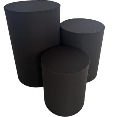 Imagem de Trio de Capa para Cilindro Para Festa Decoração de festa trio capa de cilindro Monte Sua Capa(PRETO)