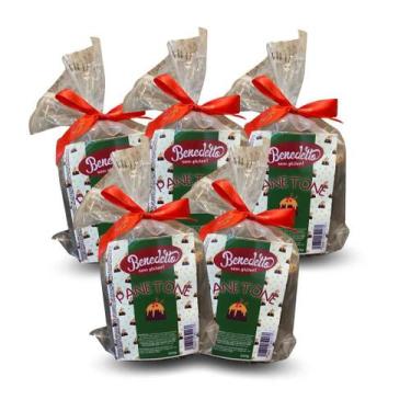 Imagem de Kit 5 mini panetone frutas sem gluten benedetto 240g - Benedetto Alime