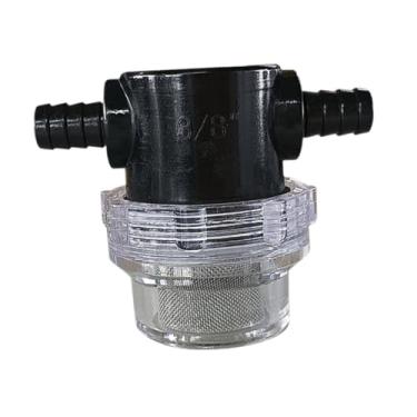 Imagem de Generic Filtro para bomba d'água de RV, design transparente, filtro giratório para pulverizador, para barcos, RV, bomba d'água, 12mm