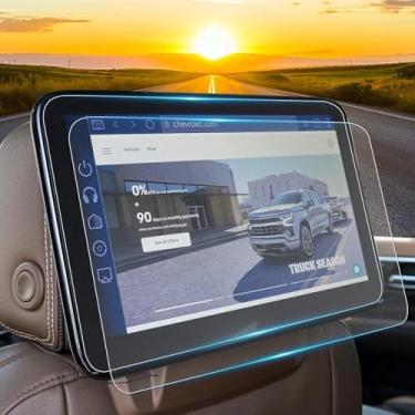 Imagem de 2025 Suburban Protetor de tela de mídia traseira fosco antirreflexo para Chevy Suburban 2025 (LS, LT, RST, Z71, Premier, High Country) 32.0 cm assento traseiro entretenimento TV capa de tela