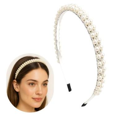 Imagem de Tiara Blogueirinha Arquinho Delicada Classic Design com Pérolas (1 Und