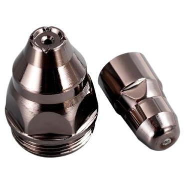 Imagem de oshhni 2x Bico de Corte de Plasma Eletrodo Bico Profissional Acessórios de Reposição Compatível com Cortadores de Plasma Lgk60/63/80/100/120, Furo 1.3 Mm