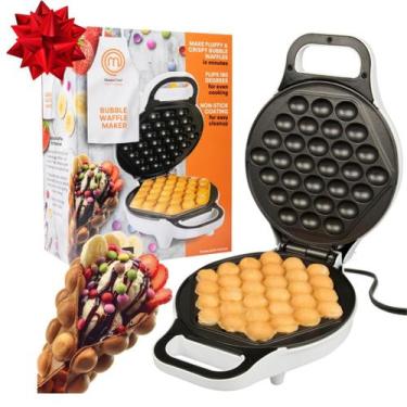 Imagem de Máquina de waffles elétrica antiaderente Bubble MasterChef, 120.0