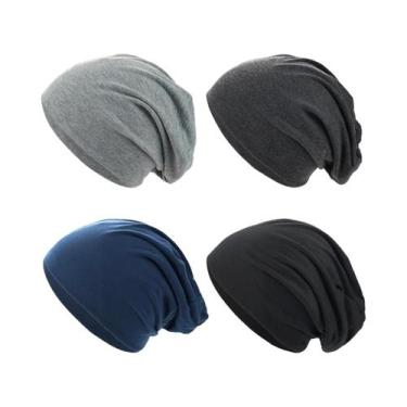 Imagem de Gorro De Crochê De Cor Sólida Para Homens E Mulheres, Estilo Hip-hop P