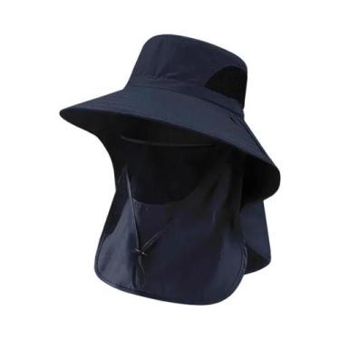 Imagem de Chapéu De Balde Unissex Com Proteção UV E Aba Para O Pescoço Para Ativ