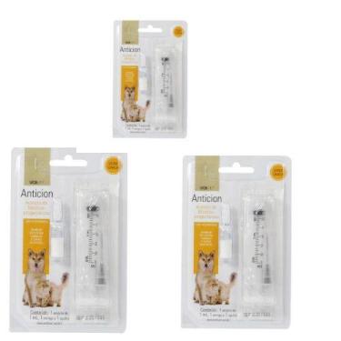 Imagem de Kit 3 pç anticion inibidor de cio pet para cães e gatos ucb - KAO E GA