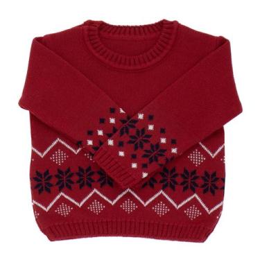 Imagem de Blusa Jacquard Infantil Unissex - Kowak, Vermelho, 01