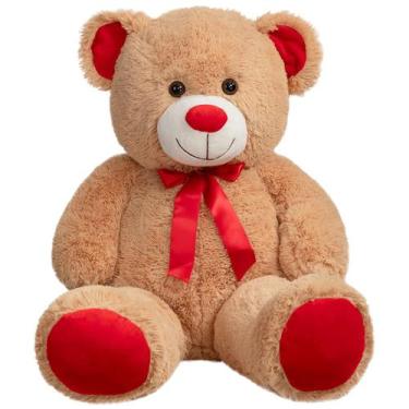Imagem de Ursinho de pelúcia WENMOTDY enorme de 90 cm com fita vermelha