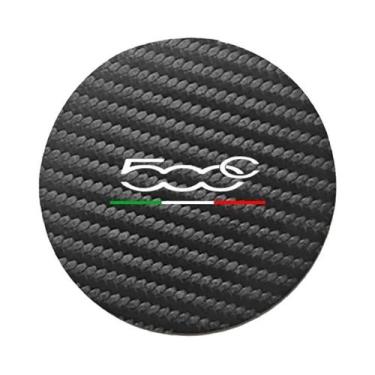 Imagem de Protetores De Porta-Copos Para Carro Fiat 500, 2 Peças, Almofadas Redo