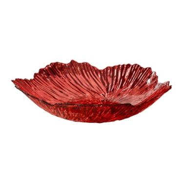 Imagem de FLCPJGV Fruteira Decorativa, Suporte para Vegetais, Cesta de Pão Elegante, Armazenamento de Lanches Elegante, Prato de Mesa Multifuncional, Material PET Práti, Vermelho, Tamanho real