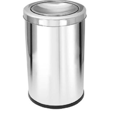 Imagem de Lixeira aco inox tampa meia esfera 22l - JSN