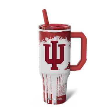 Imagem de Thicc Buddy - Copo de aço inoxidável isolado a vácuo de 1,134 g com tampa e canudo para água - Caneca de viagem compatível com porta-copos - presentes para mulheres e homens ele ela