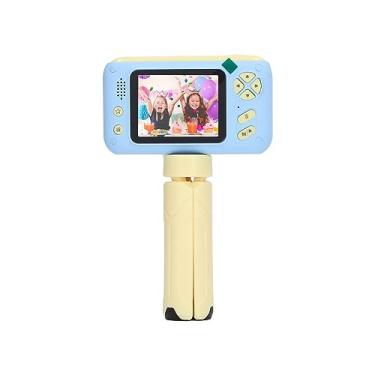 Imagem de Zhjvihx Brinquedo Infantil, Câmera de Vídeo para Crianças Recarregáveis ​​para USB para o Exterior (Amarelo azul)