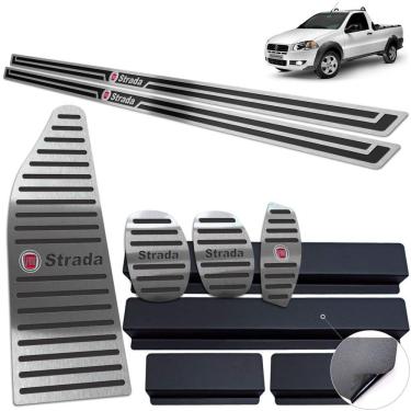 Imagem de Descanso Pedaleira Soleira Preto Fiat Strada 2009 A 2020