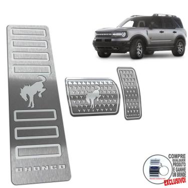 Imagem de Descanso + Pedaleira Automático Ford Bronco Sport Prata