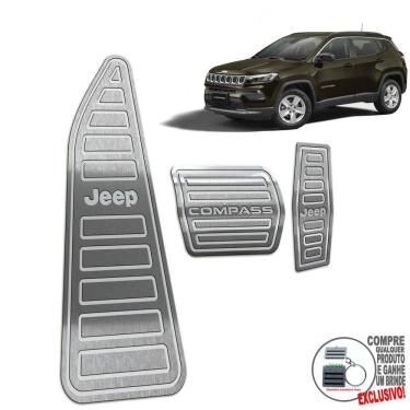 Imagem de Descanso + Pedaleira Automático Jeep Compass 2022 Prata
