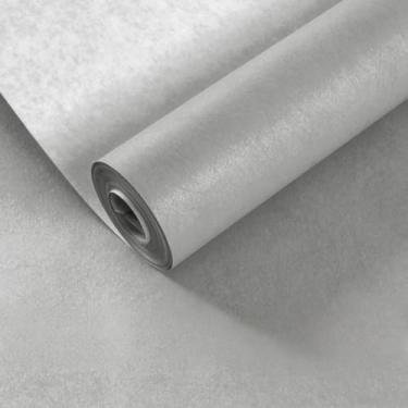 Imagem de ESSMOKO Papel de parede moderno estilo nórdico seda não tecido papel de parede não autoadesivo quarto sala de estar escritório decoração de fundo adesivo cimento cinza 53 * 950 cm