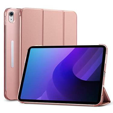 Imagem de Capa SaharaCase AirShield Series Folio para Apple iPad de 10,9 polegadas (10ª geração 2022) [amortecedor à prova de choque] Proteção robusta antiderrapante com suporte integrado (ouro rosa)