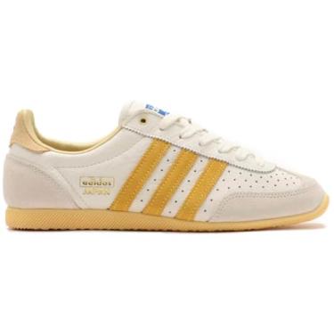 Imagem de adidas Tênis de corrida feminino japonês, Branco amarelo faísca, 35