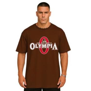 Imagem de Camiseta Oversized Mr Olympia Streetwear Algodão Estilo Urbano Academia Treino-Masculino
