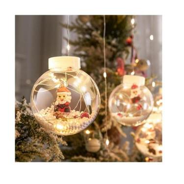 Imagem de Cortina LED de luzes de Natal 3m 10 bolas transparente - Lightbek Offi
