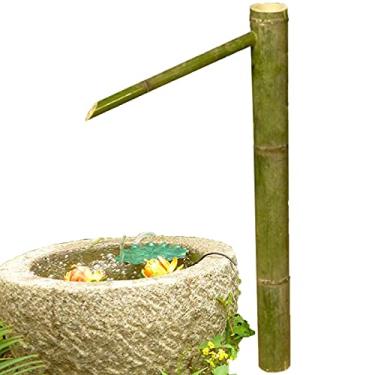 Imagem de Fontes externas, fonte de água de bambu, fonte feita à mão, bico de fonte de água ao ar livre