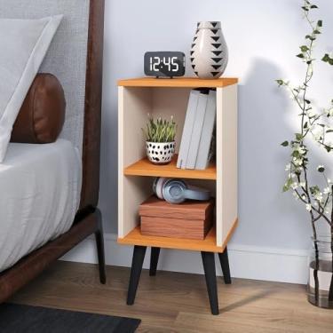 Imagem de Kit 2 quarto mesinha de cabeceira quadro de cama de charme vintage mesa pequena(UNITARIO CHARME OFF CINAMOMO)