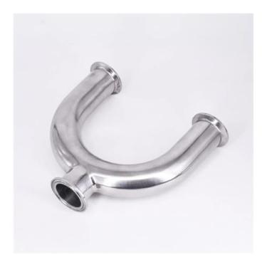 Imagem de WWECCQIJ Tubo de 25 mm 2.5 cm OD 3.8 cm Tri Clamp U Bend 3 Way SUS 304 Stainless Fitting Spliter Homebrew Beer