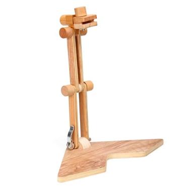 Imagem de Tachiuwa Suporte de Bastidor de Bordado Ajustável de Madeira para Ponto Cruz