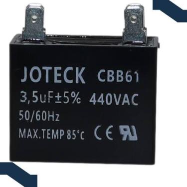 Imagem de Capacitor de fase (ventilador) 3,5uf 440v quadrado - JTK