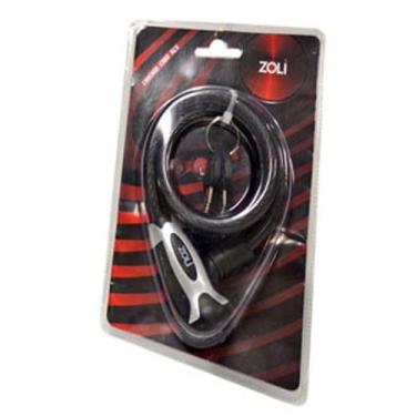 Imagem de Cadeado cabo aco chave k3 12x800mm - ZOLI