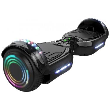 Imagem de Hoverboard Hoverstar Preto Cromado com Bluetooth e Rodas LED – Crianças e Adolescentes