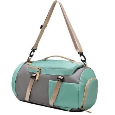 Imagem de Bolsa Mala Viagem Esportiva Fitness Academia Vira Mochila