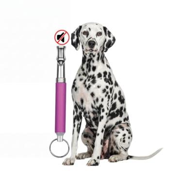 Imagem de KAMUFLE Apito De Metal Ultrassônico Com Regulagem Adestramento Cães Treinamento Cachorro, ferramenta de ultrassom para parar de latir (Roxo)